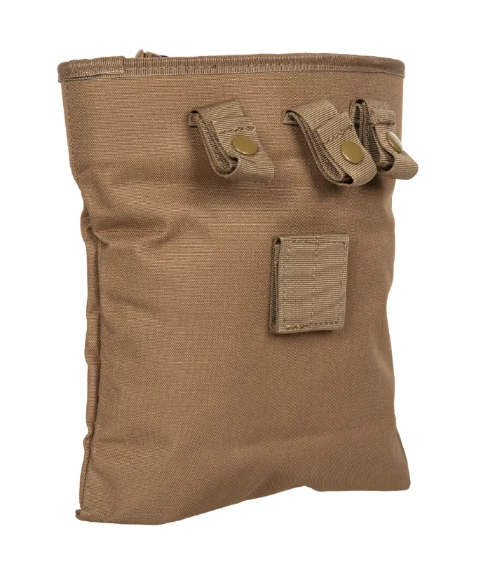 Example of attachment loops on the dump pouch in tan version